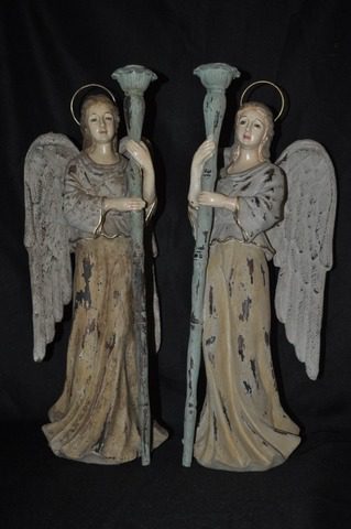 Mystical Angel w/ CH S/2 White Antique